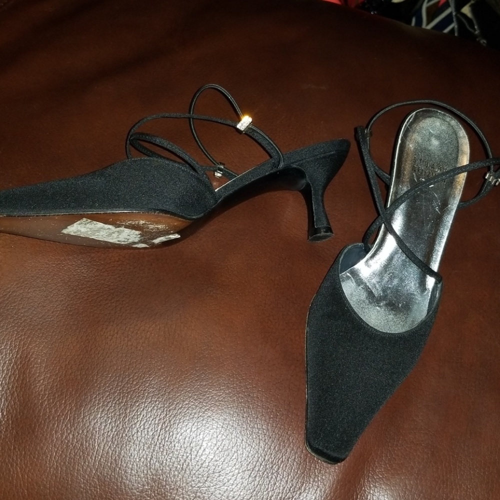Stuart weitzman peau de soie dressy heel - Picture 2 of 2
